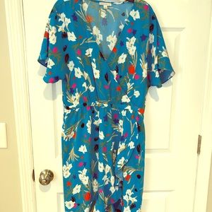 J Crew Mercantile Hi-Lo Printed Dress Size L
